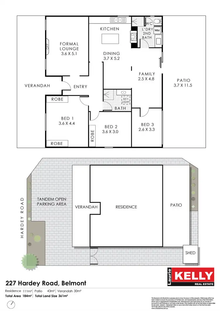 Floorplan of Homely house listing, 227 Hardey Road, Belmont WA 6104