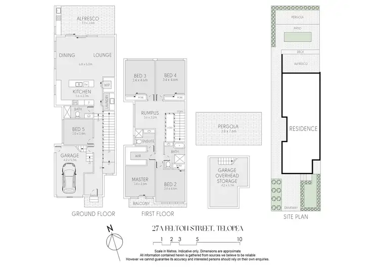 Floorplan of Homely semi-detached listing, 27A Felton Street, Telopea NSW 2117