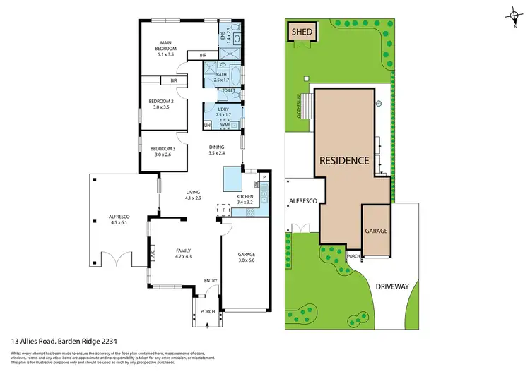 Floorplan of Homely house listing, 13 Allies Road, Barden Ridge NSW 2234
