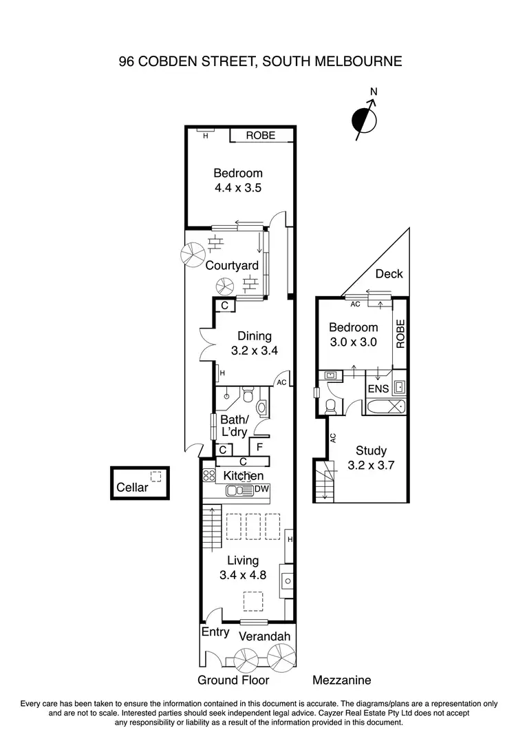 Floorplan of Homely house listing, 96 Cobden Street, South Melbourne VIC 3205