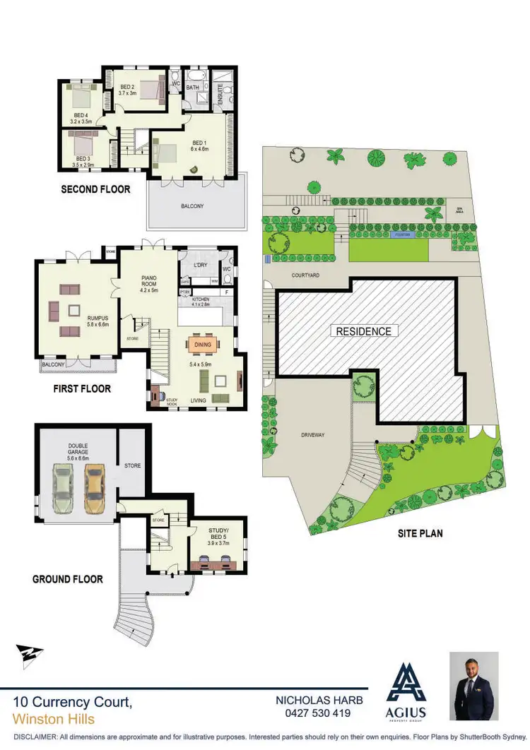 Floorplan of Homely house listing, 10 Currency Court, Winston Hills NSW 2153
