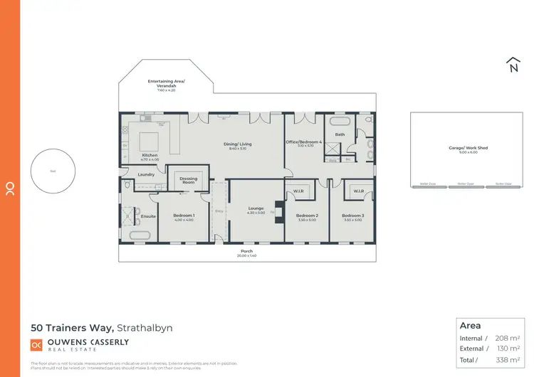 Floorplan of Homely house listing, 50 Trainers Way, Strathalbyn SA 5255
