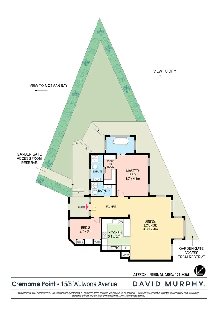 Floorplan of Homely apartment listing, 15/8 Wulworra Avenue, Cremorne Point NSW 2090