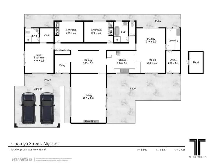 Floorplan of Homely house listing, 5 Touriga Street, Algester QLD 4115