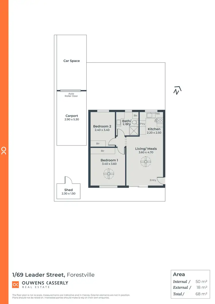 Floorplan of Homely unit listing, 1/69-71 Leader Street, Forestville SA 5035
