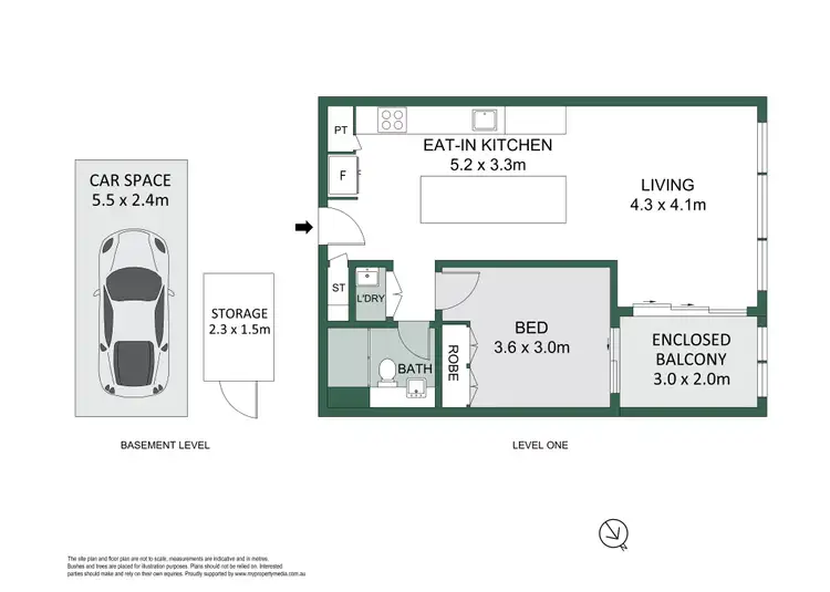 Floorplan of Homely apartment listing, 105/116 Belmont Road, Mosman NSW 2088