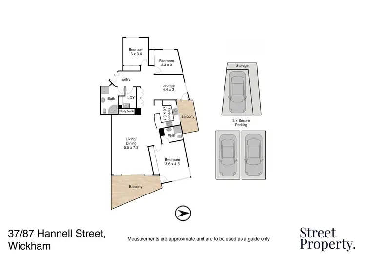 Floorplan of Homely apartment listing, 37/87 Hannell Street, Wickham NSW 2293