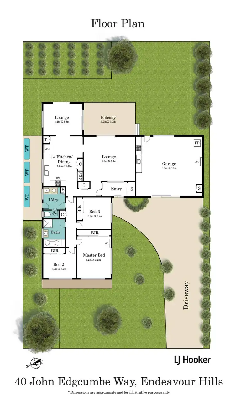 Floorplan of Homely house listing, 40 John Edgcumbe Way, Endeavour Hills VIC 3802