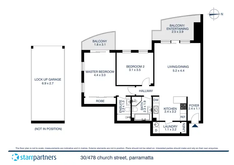 Floorplan of Homely apartment listing, 30/478 Church Street, Parramatta NSW 2150