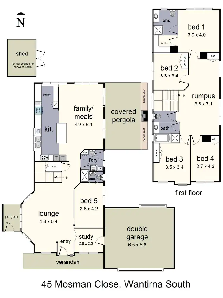 Floorplan of Homely house listing, 45 Mosman Close, Wantirna South VIC 3152