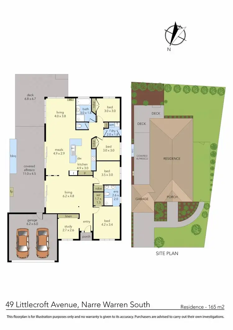 Floorplan of Homely house listing, 49 Littlecroft Avenue, Narre Warren South VIC 3805