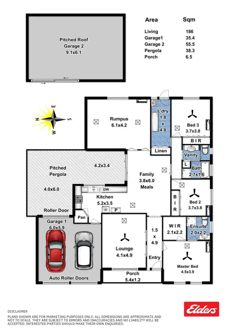 Floorplan of Homely house listing, 99 Murray Road, Hewett SA 5118