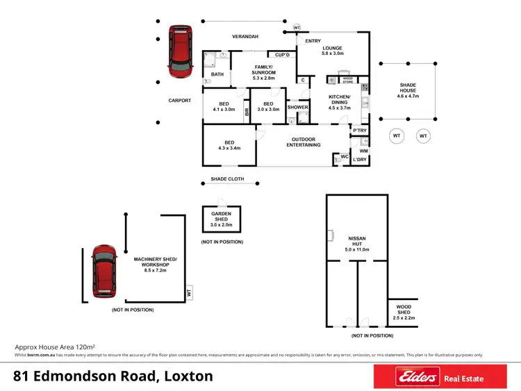 Floorplan of Homely house listing, 181 Edmondson Road, Loxton SA 5333