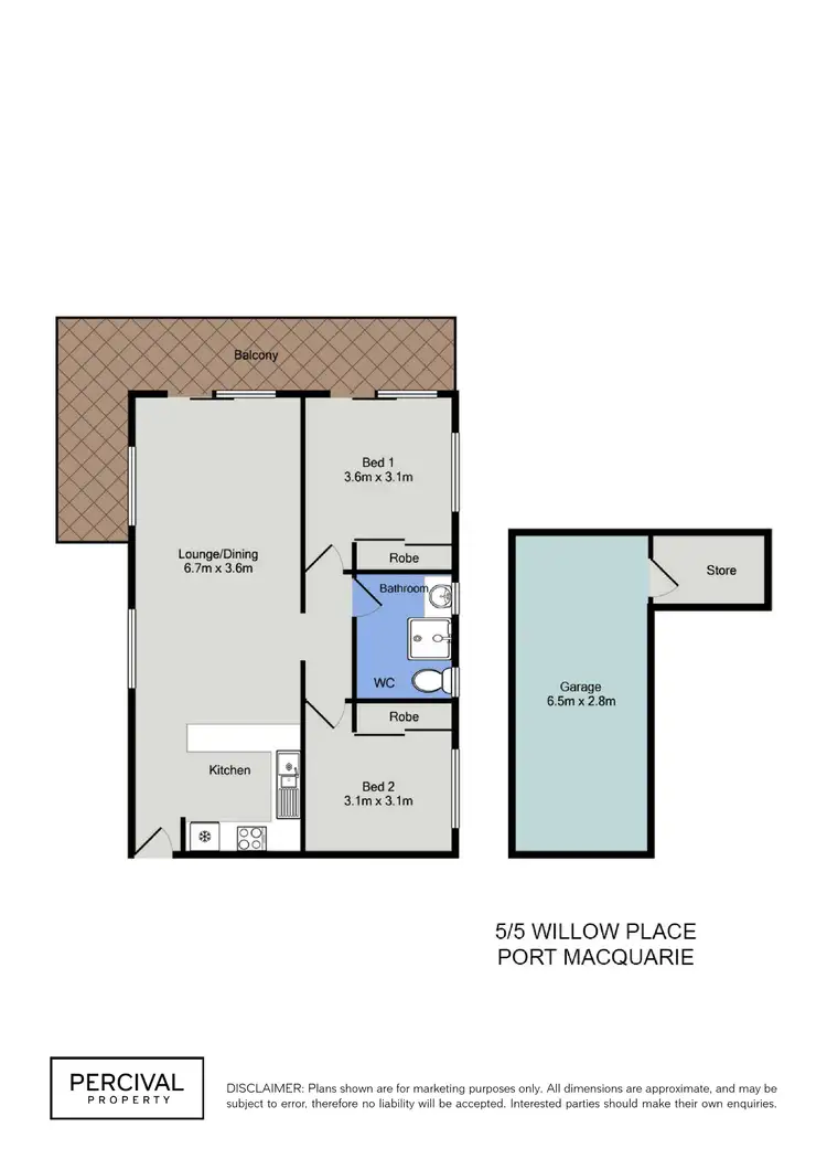 Floorplan of Homely unit listing, 5/5 Willow Place, Port Macquarie NSW 2444