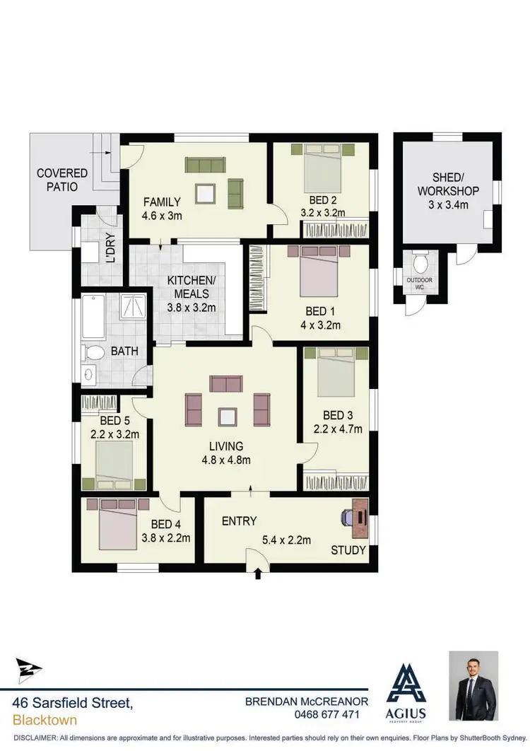 Floorplan of Homely house listing, 46 Sarsfield Street, Blacktown NSW 2148