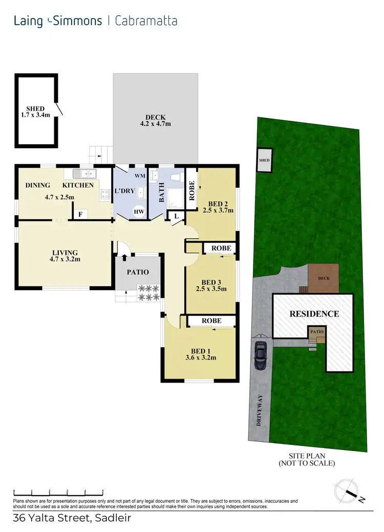 Floorplan of Homely house listing, 36 Yalta Street, Sadleir NSW 2168