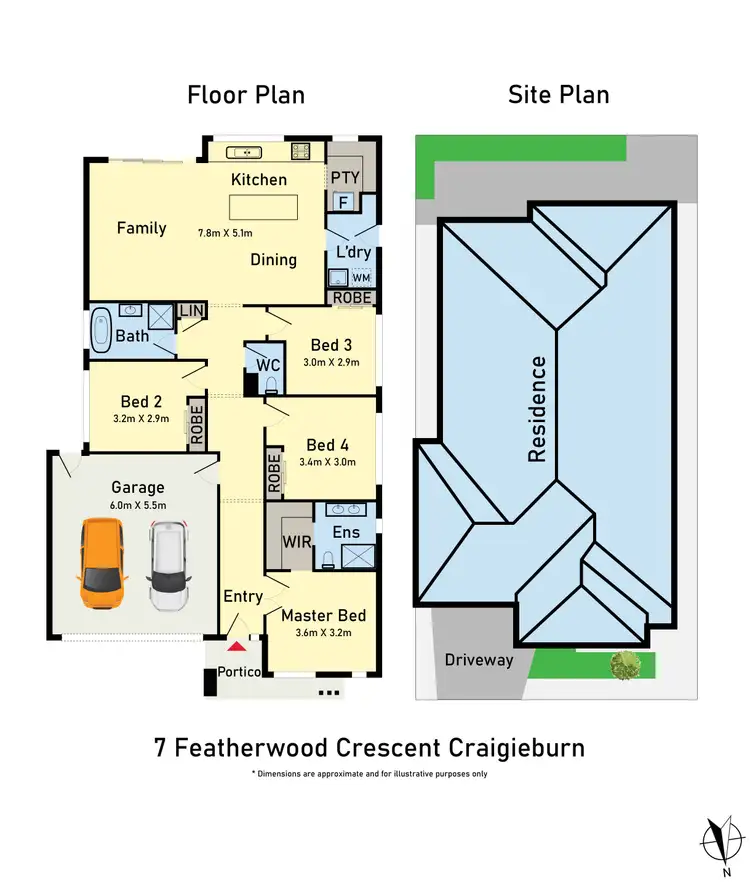 Floorplan of Homely house listing, 7 Featherwood Crescent, Craigieburn VIC 3064
