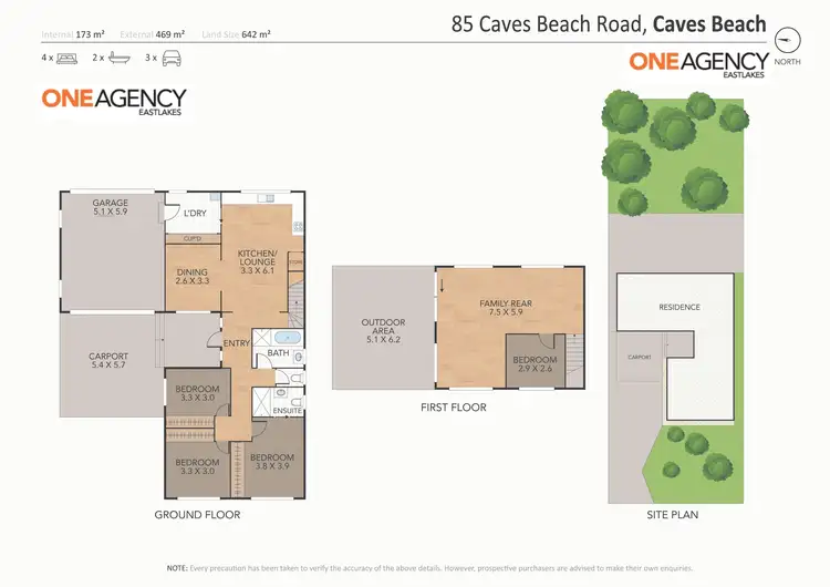 Floorplan of Homely house listing, 85 Caves Beach Road, Caves Beach NSW 2281