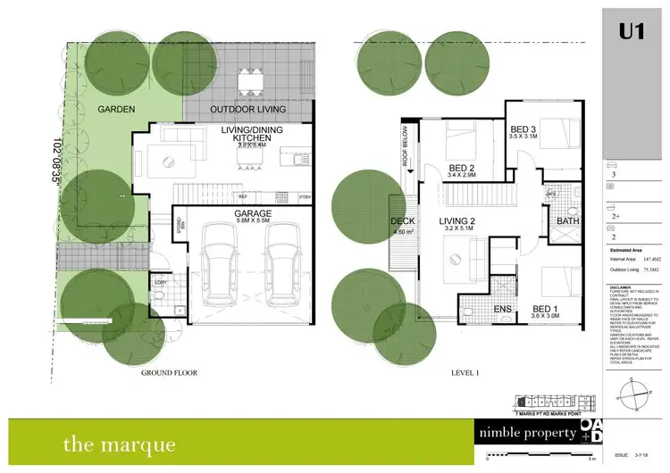 Floorplan of Homely townhouse listing, 1/7 Marks Point Road, Marks Point NSW 2280