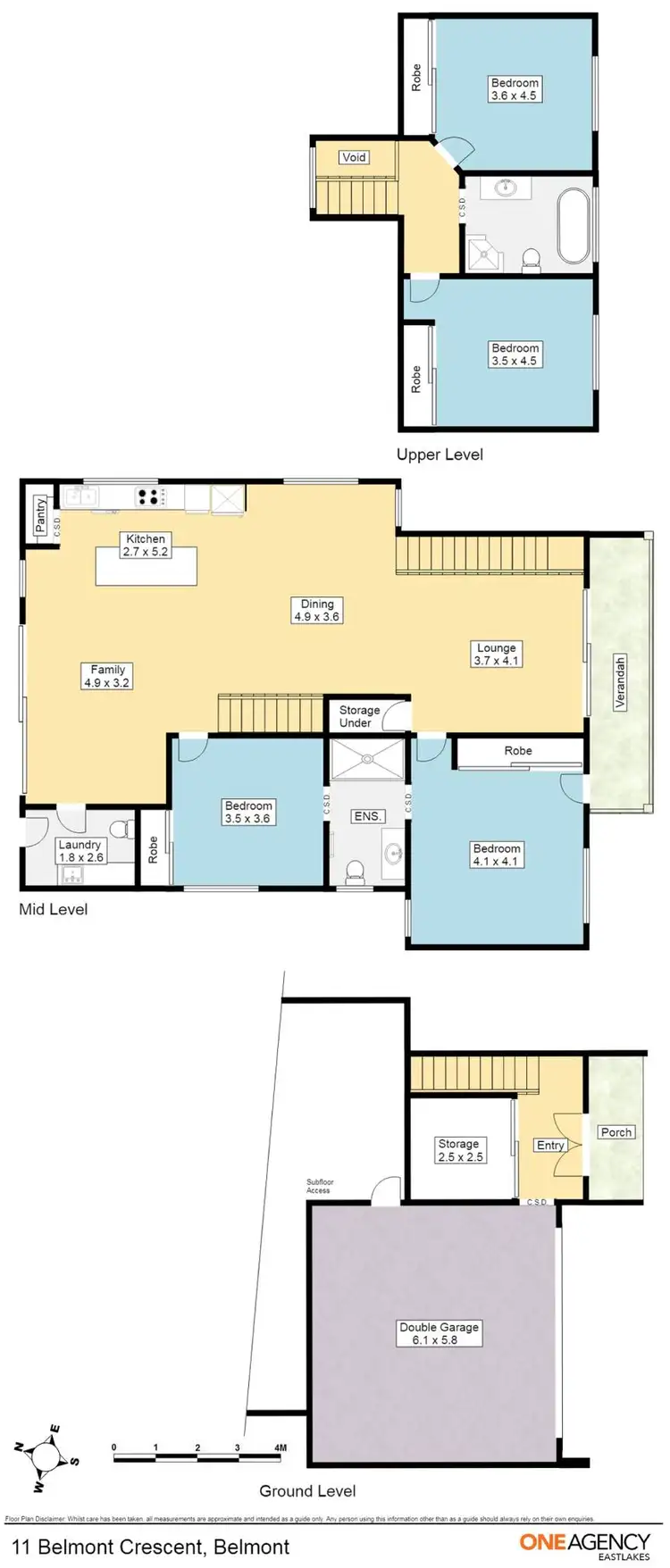 Floorplan of Homely house listing, 11 Belmont Crescent, Belmont NSW 2280