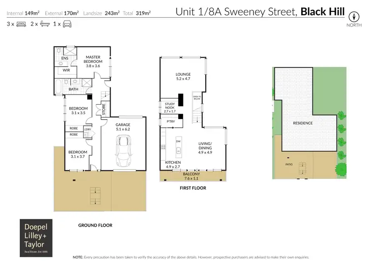 Floorplan of Homely house listing, 1/8a Sweeney Street, Black Hill VIC 3350