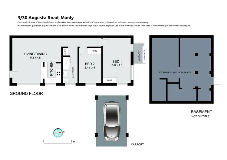 Floorplan of Homely apartment listing, 3/30 Augusta Road, Manly NSW 2095