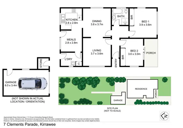 Floorplan of Homely house listing, 7 Clements Parade, Kirrawee NSW 2232