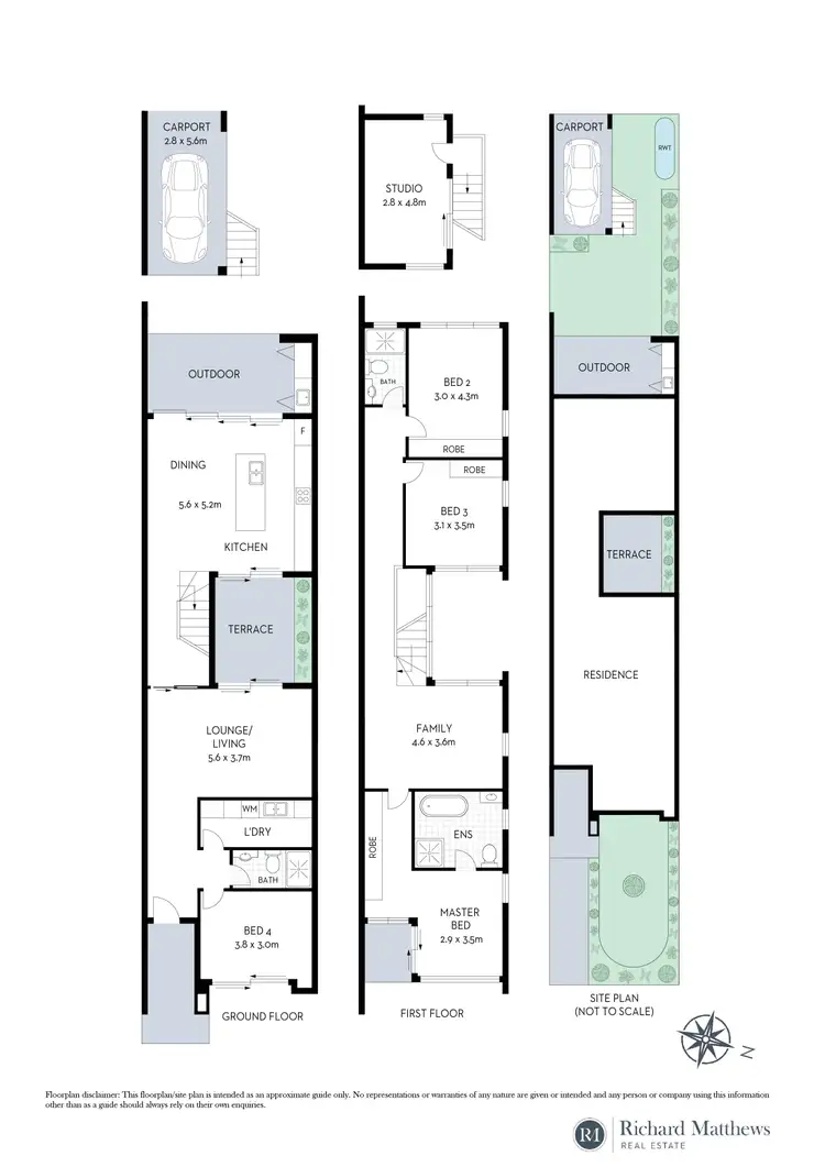 Floorplan of Homely semi-detached listing, 81C Staples Street, Kingsgrove NSW 2208