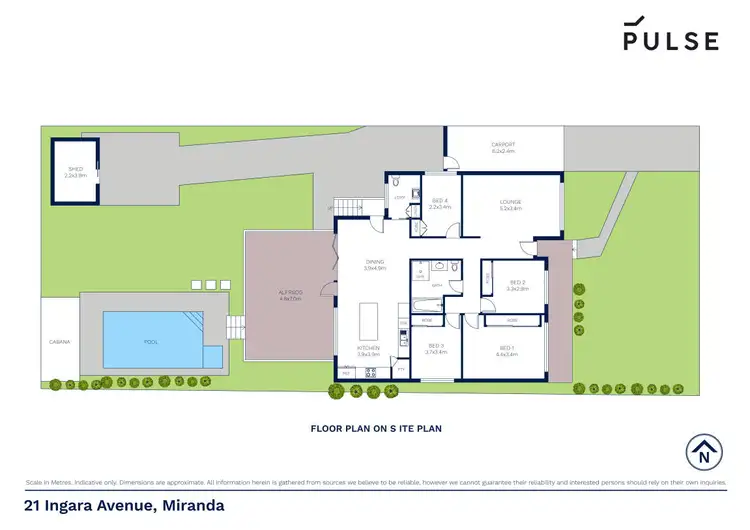 Floorplan of Homely house listing, 21 Ingara Avenue, Miranda NSW 2228