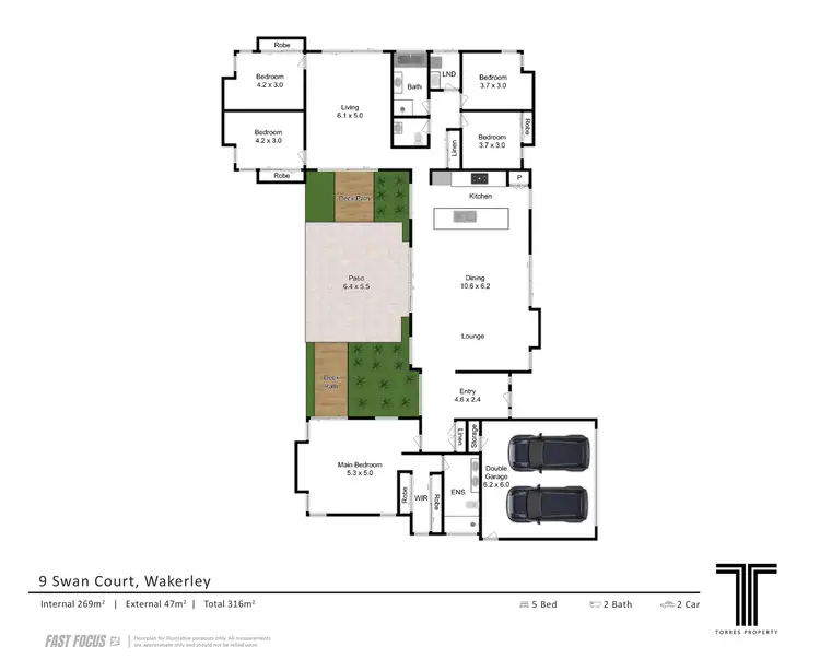 Floorplan of Homely house listing, 9 Swan Court, Wakerley QLD 4154