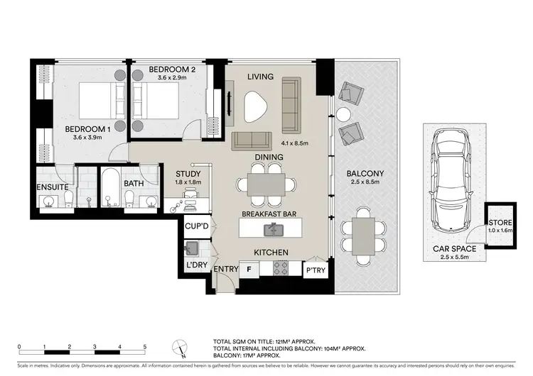 Floorplan of Homely apartment listing, 1202/46 Savona Drive, Wentworth Point NSW 2127