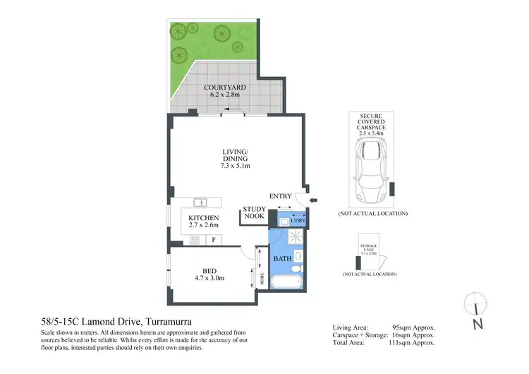 Floorplan of Homely apartment listing, 58/5-15C Lamond Drive, Turramurra NSW 2074