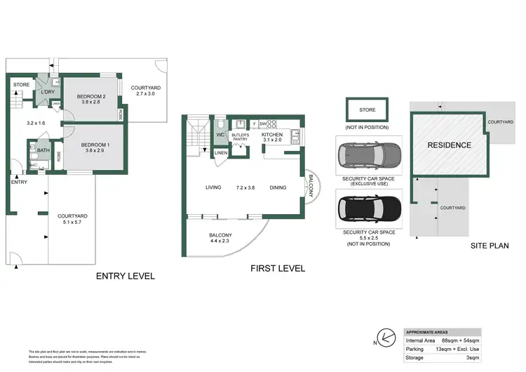 Floorplan of Homely townhouse listing, 1/21 Manning Street, Rozelle NSW 2039