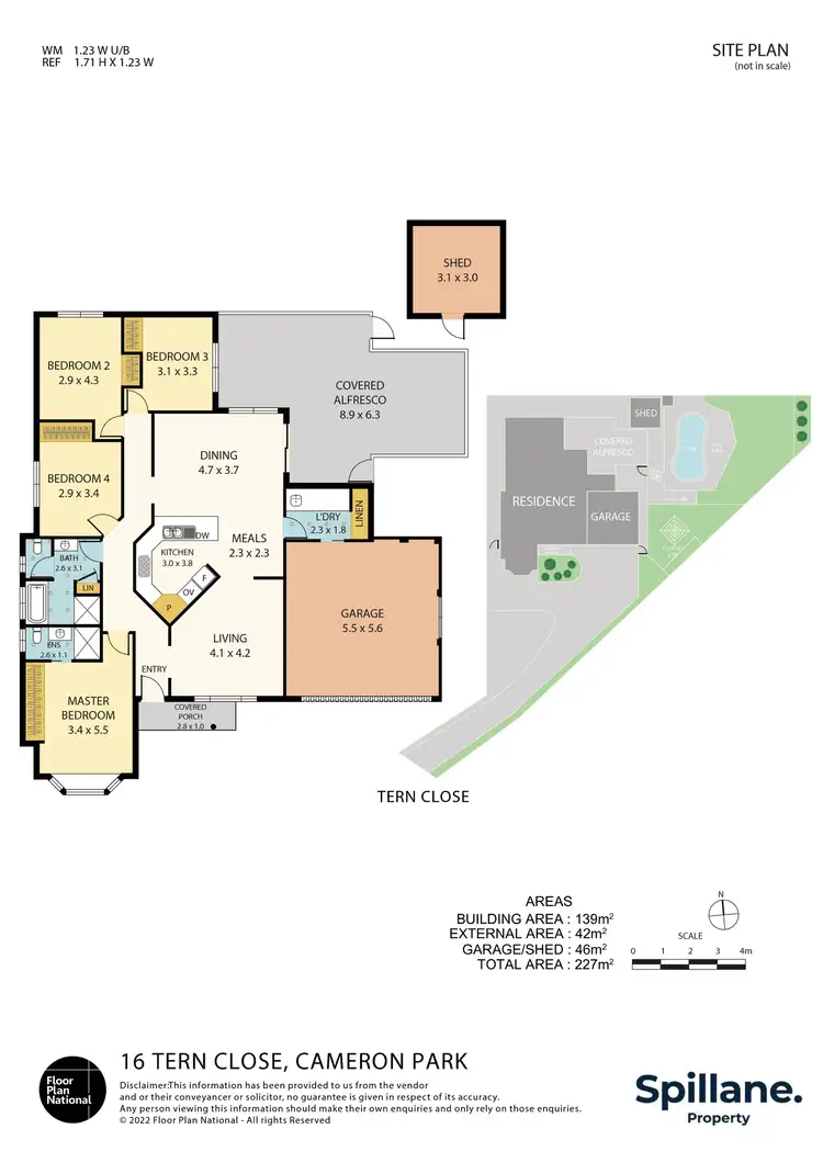 Floorplan of Homely house listing, 16 Tern Close, Cameron Park NSW 2285