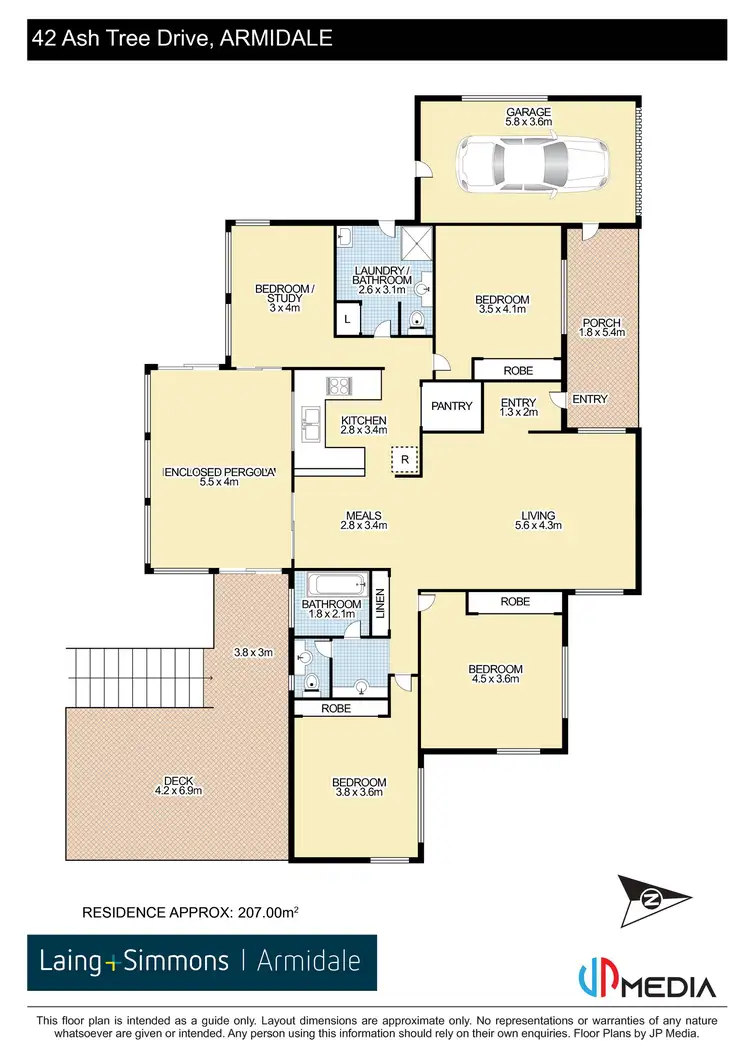 Floorplan of Homely house listing, 42 Ash Tree Drive, Armidale NSW 2350