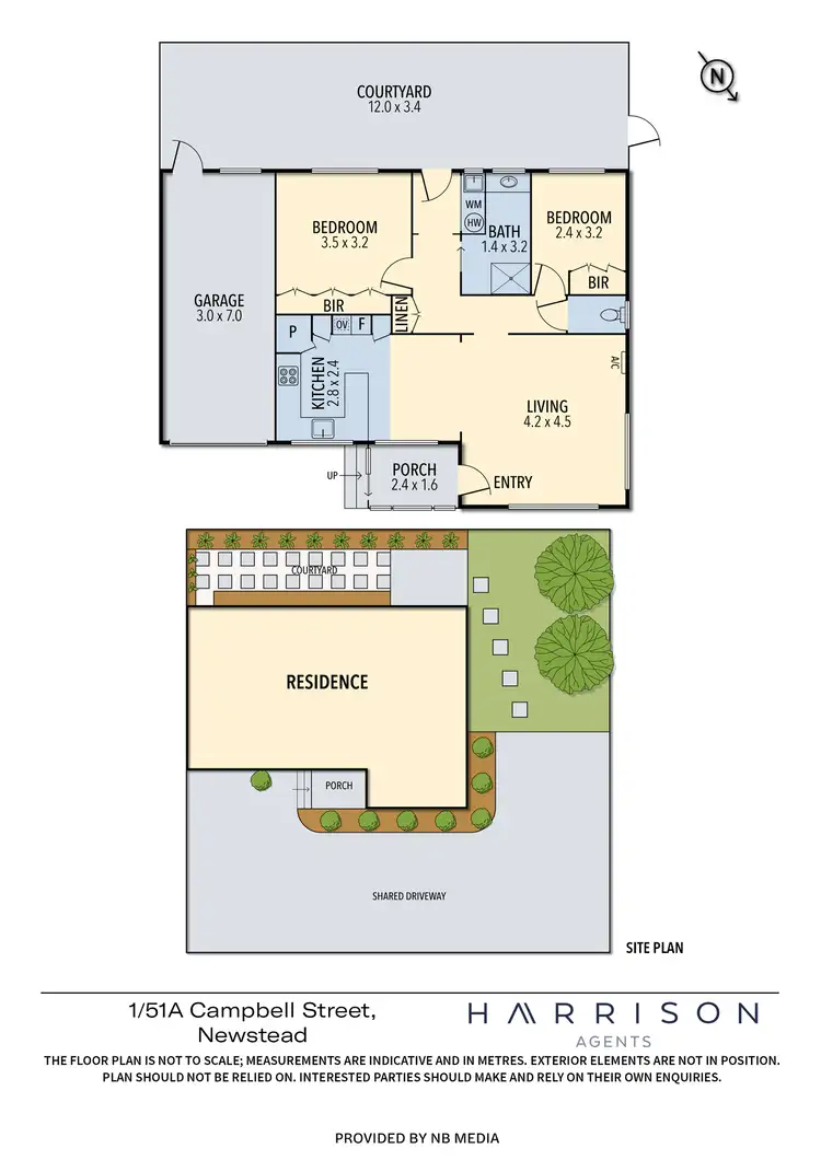 Floorplan of Homely unit listing, 1/51a Campbell Street, Newstead TAS 7250