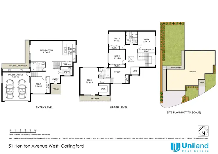 Floorplan of Homely semi-detached listing, 51 Honiton Avenue, Carlingford NSW 2118