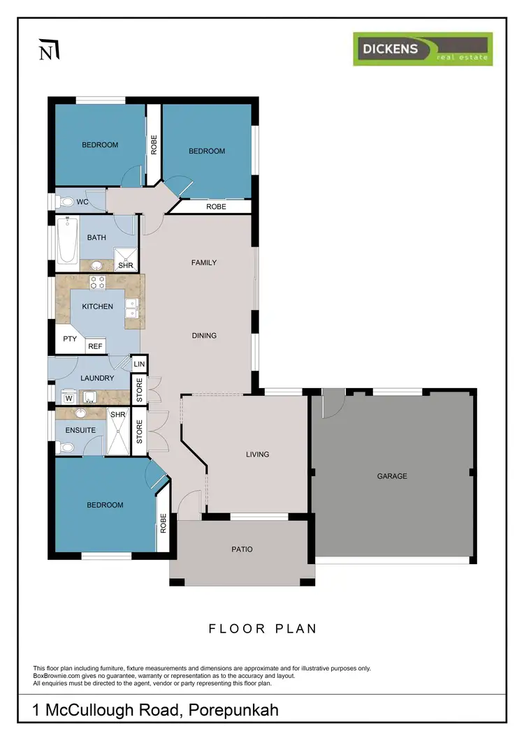 Floorplan of Homely house listing, 1 McCullough Street, Porepunkah VIC 3740