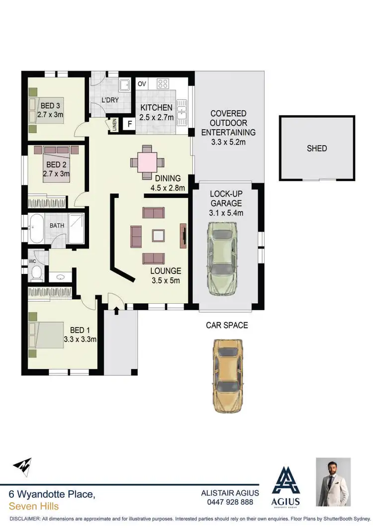 Floorplan of Homely house listing, 6 Wyandotte Place, Seven Hills NSW 2147