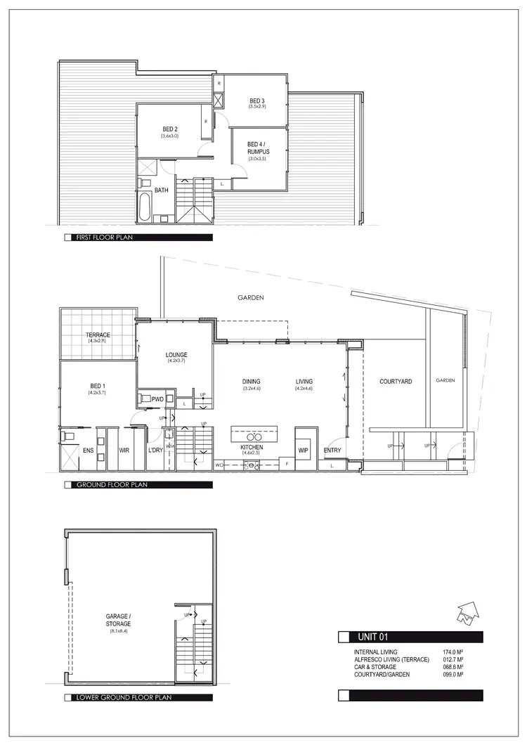 Floorplan of Homely townhouse listing, 1/153 Shackleton Circuit, Mawson ACT 2607