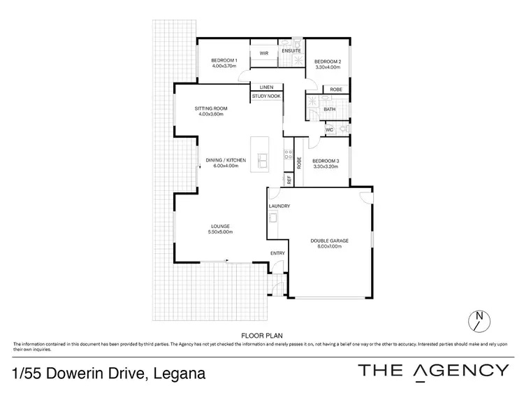Floorplan of Homely unit listing, 1/55 Dowerin Drive, Legana TAS 7277