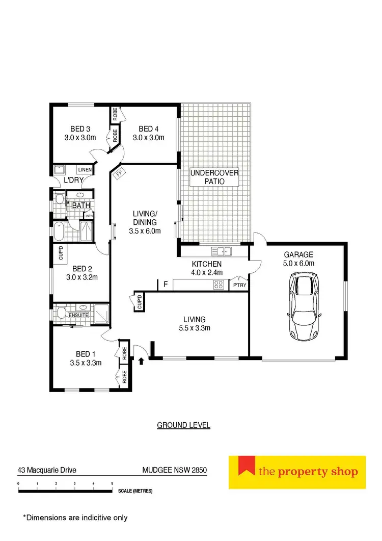 Floorplan of Homely house listing, 43 Macquarie Drive, Mudgee NSW 2850