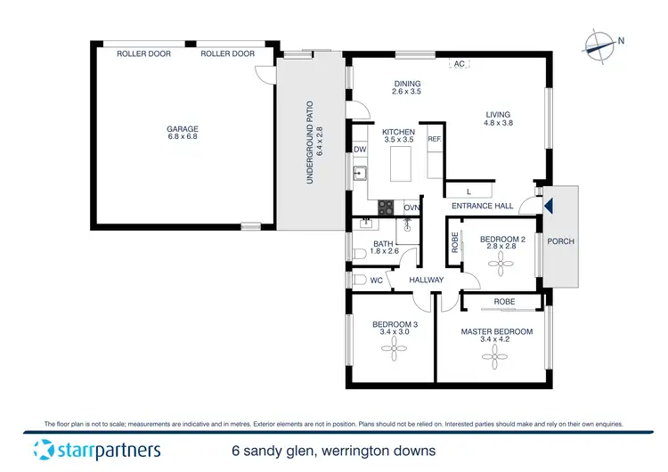 Floorplan of Homely semi-detached listing, 6 Sandy Glen, Werrington Downs NSW 2747