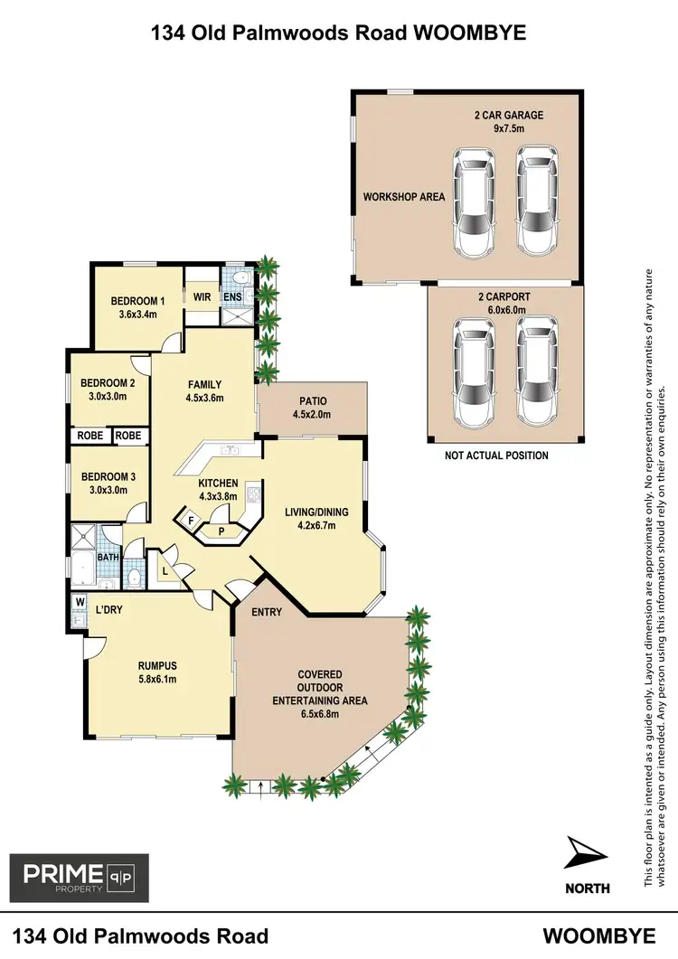 Floorplan of Homely rural property listing, 134 Old Palmwoods Road, West Woombye QLD 4559
