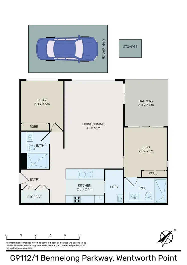 Floorplan of Homely apartment listing, G9112/1 Bennelong Parkway, Wentworth Point NSW 2127