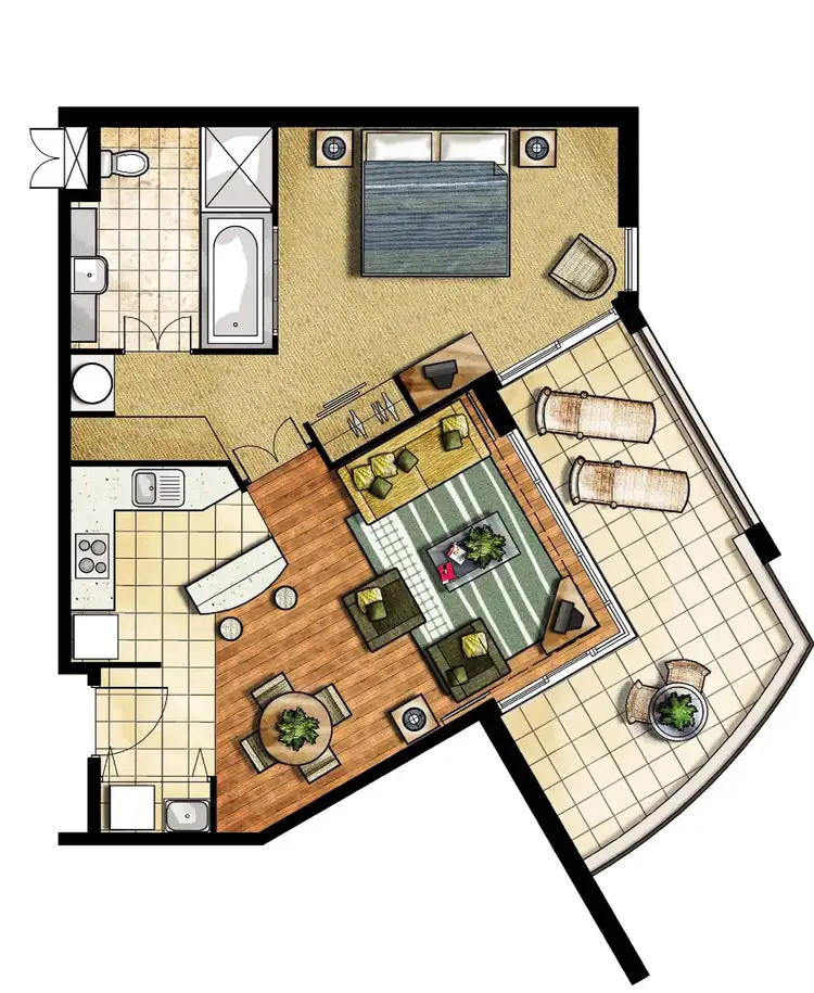 Floorplan of Homely apartment listing, 6202/9 Gunnamatta Avenue, Kingscliff NSW 2487