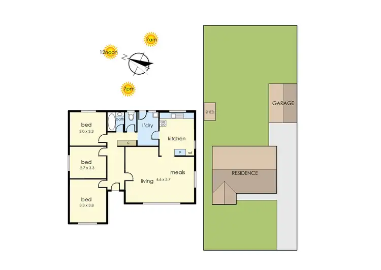 Floorplan of Homely house listing, 19 Aleppo Crescent, Frankston North VIC 3200