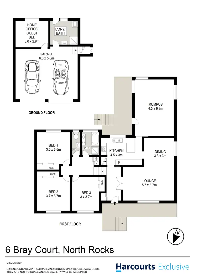 Floorplan of Homely house listing, 6 Bray Court, North Rocks NSW 2151
