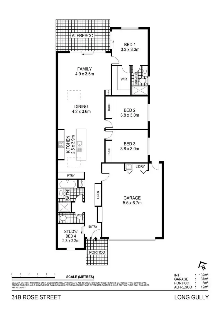 Floorplan of Homely townhouse listing, 31B Rose Street, Long Gully VIC 3550