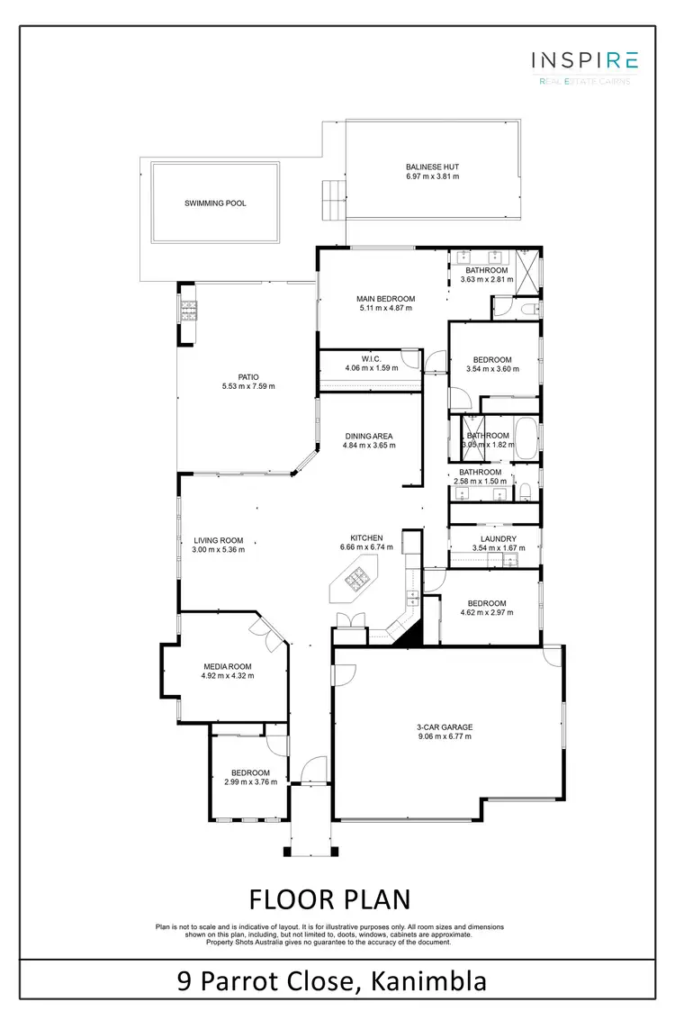 Floorplan of Homely house listing, 9 Parrot Close, Kanimbla QLD 4870
